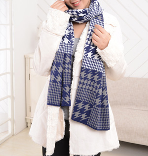 Couples knit scarves