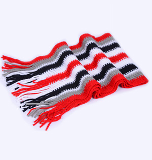 Mens striped wool shawl