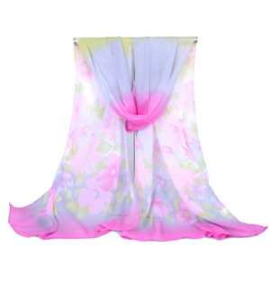 Chinese style chiffon woven scarves