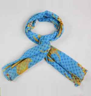 Animal pattern shawls and scarves