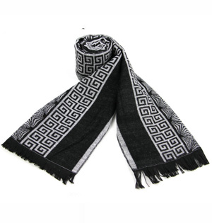 Brushed cotton winter long scarf