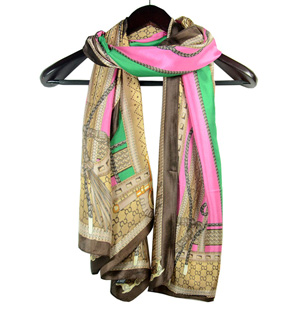 Silk scarves long women