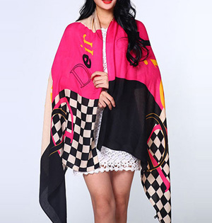 Long cotton twill scarf wholsale
