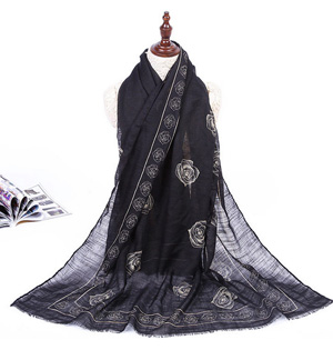 Wholesale rose fringe scarf