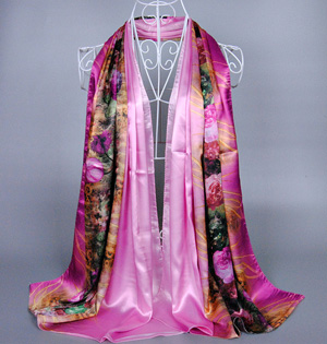 Wholesale silk digital print scarf