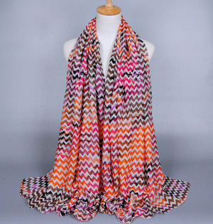 Wholesale wave print scarf