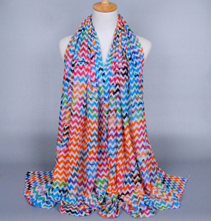 Wholesale wave print scarf