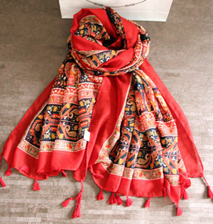 Cashew flower scarves uk