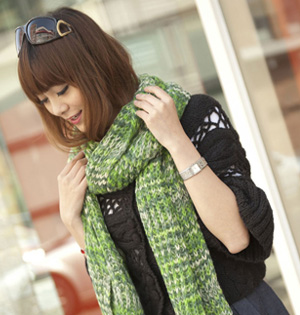 Wholesale women knitted wool scarf
