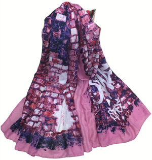 Wholesale graffiti women scarf