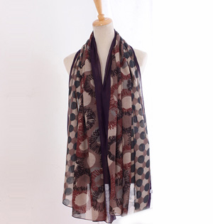 Wholesale cotton twill sunflower scarf