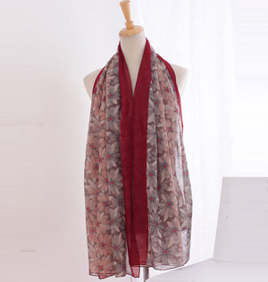 Cotton floral scarf wholesale