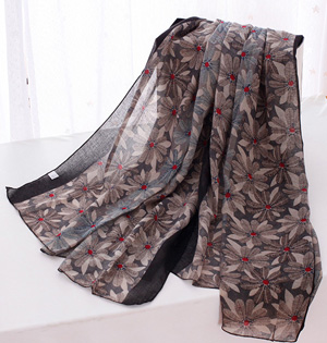 Cotton floral scarf wholesale