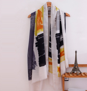 Cotton graffiti scarf wholesale