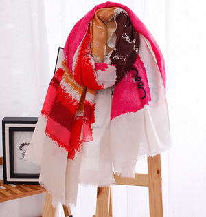 Cotton graffiti scarf wholesale