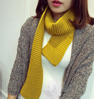 Wholesale knitted wool fabric scarf