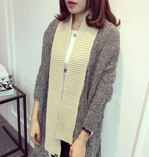 Wholesale knitted wool fabric scarf