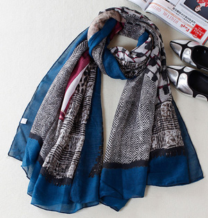 Leopard cotton scarf wholesale