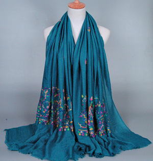 Embroidered floral scarf wholesale