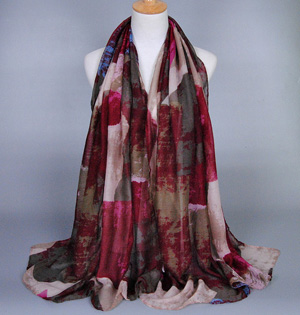 Graffiti tartan scarf wholesale