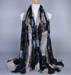 Graffiti tartan scarf wholesale