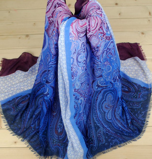 Wholesale cashew fower long scarf