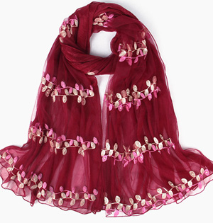 Wholesale scarf embroidered shawls