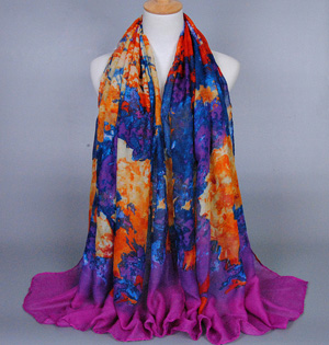 Hand painted scarf wholesale