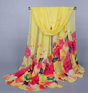 Butterfly silk scarf wholesale