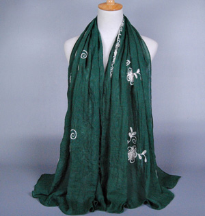 Cotton embroidered scarf wholesale