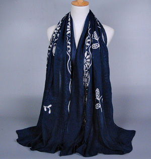 Cotton embroidered scarf wholesale