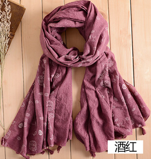 National wind cotton scarf wholesale