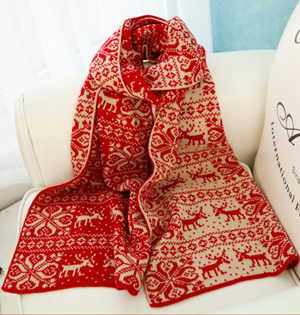 Christmas wool scarf wholesale