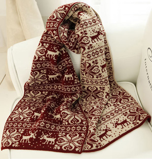Christmas wool scarf wholesale
