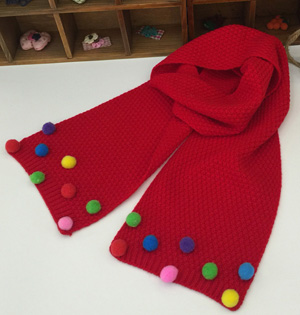 Wholesale kids wool knitted scarf