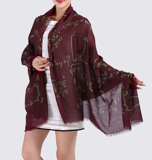 Geometric cotton twill scarf wholesale