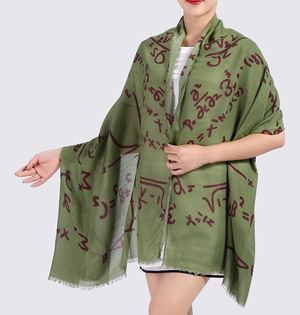 Geometric cotton twill scarf wholesale