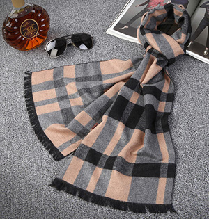 Wholesale mens fringe cotton scarf