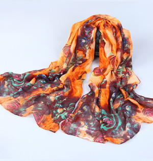Wholesale viscose graffiti scarf