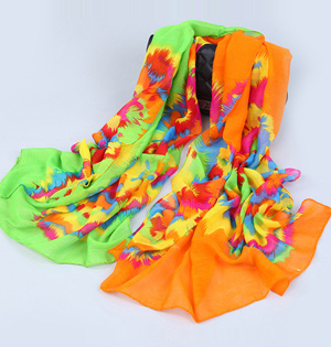 Wholsale printed silk shawl