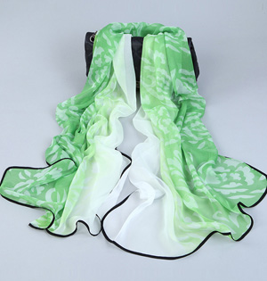 Wholesale gradient chiffon fashion scarf