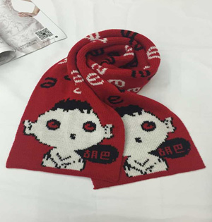 Wholesale cartoon knitted scarf