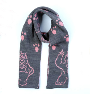 Wholesale kids knit scarf wool