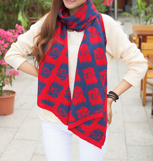 Wholesale cartoon winter scarf women