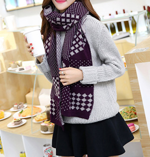 Plaid wool scarf wholesale