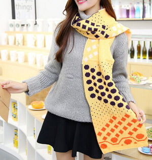Wholesale dot wool scarf