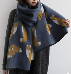 Animal print cashmere scarf wholesale