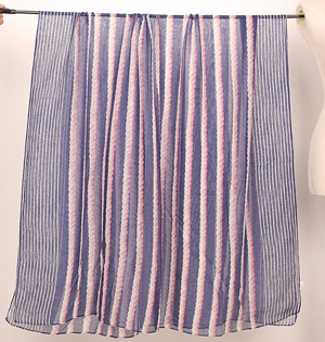 Viscose stripe oblong scarf wholesale