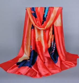 Women satin silk scarf wholesale
