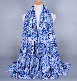 Twill cotton long scarf wholesale